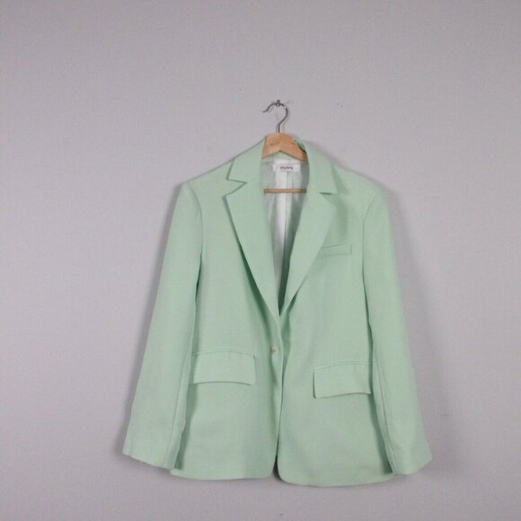 Storets Women's Blazer Scarlet Paperbag Waist Short Set Casual Turquoise S 754 - Picture 2 of 16